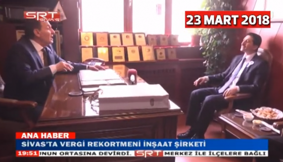 Ek-İl İnşaat'a Sivas Deftarından Teşekkür Ziyareti